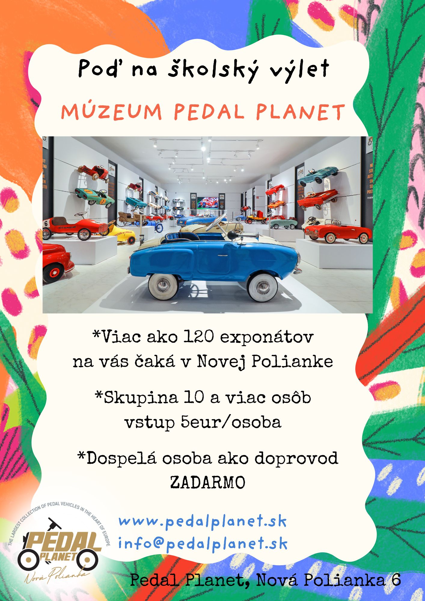 Školský výlet v PEDAL PLANET